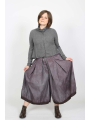 Rundholz DIP - Pantalon évasé en coton avec plis creux et ceinture matelassée - 2252530106