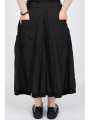 Rundholz DIP - Pantalon évasé en coton avec plis creux et ceinture matelassée - 2252530106