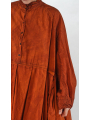 Rundholz DIP - Oversize Baumwollkleid mit Kellerfalten und Hemdkragen - 2252530903