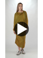 Rundholz DIP - Straight wide bicolor crepe jersey shirt - 2252560504