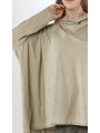 Rundholz DIP - Flared bicolor crepe jersey shirt - 2252560505