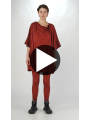 Rundholz DIP - Oversize Bicolor crepe Jersey T-shirt - 2252560506