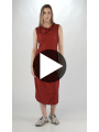 Rundholz DIP - Tubular Bicolour Crepe Jersey Tubular Dress - 2252560903