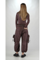 Bois rond DIP - Pantalon en twill bicolore it Entrejambe décontracté - 2252600101