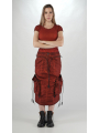 Rundholz DIP - Bananenförmige Rock mit Lederband und Steppdetails - 2252600312
