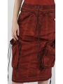 Rundholz DIP - Bananenförmige Rock mit Lederband und Steppdetails - 2252600312