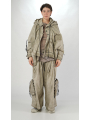 Rundholz DIP - Oversize Baumwolljacke mit Lederschnürung und Kapuze - 2252601104