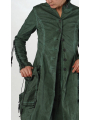 Rundholz DIP - Eleganter ausgestellter Baumwollmantel mit Lederschnürung - 2252601208
