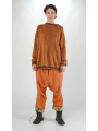 Rundholz DIP - Loose wool sweater with material and color mix - 2252640703