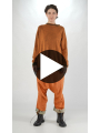 Rundholz DIP - Loose wool sweater with material and color mix - 2252640703