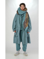 Rundholz DIP - Oversize Strickschal aus 100% Wolle mit Tuch - 2252807703