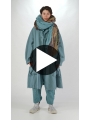 Rundholz DIP - Oversize Strickschal aus 100% Wolle mit Tuch - 2252807703
