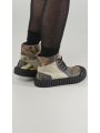 Rundholz DIP - Leder ankle Boots mit Allover Druck - 2252985250