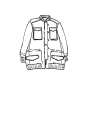 Rundholz Black Label - Trendige Ausgestellte Jacke aus Baumwolle mit Raffungen - 2253201101