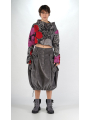 Rundholz Black Label - Asymmetrische Strickjacke aus 100% Wolle in Gerade Form - 2253247101