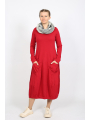 Rundholz Black Label - Ballonförmiges Baumwollkleid mit Offener Schnittkante - 2253250907
