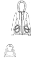 Rundholz Black Label - Stilvolle Ballonjacke aus 100% Baumwolle mit Kapuze - 2253251104