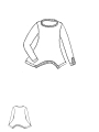 Rundholz Black Label - Asymmetrisches Longsleeve-T-Shirt aus Lyocell und Baumwolle - 2253260501
