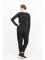 Rundholz Black Label - Elegantes Langarm-T-Shirt aus Lyocell und Baumwolle - 2253260506
