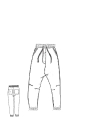 Rundholz Black Label - French Terry Jogging Hose mit 3d Druck - 2253290114