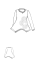 Rundholz Black Label - Ausgestelltes French Terry Shirt mit 3d Druck - 2253290516