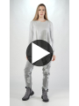 Rundholz Black Label - Ausgestelltes French Terry Shirt mit 3d Druck - 2253290516