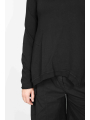 Rundholz Black Label - Black Label Расклешенная хлопковая футболка с асимметрией - 2253290526