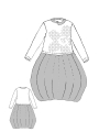 Rundholz Black Label - Oversize French Terry Kleid mit 3d Druck - 2253290918