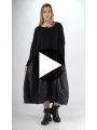 Rundholz Black Label - Oversize French Terry Kleid mit 3d Druck - 2253290918