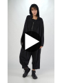 Rundholz Black Label - Weite French Terry Jacke mit 3d Druck - 2253291111