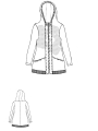 Rundholz Black Label - Ausgestellte French Terry Jacke mit 3d Druck - 2253291115