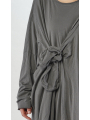 Rundholz Black Label - Oversize Jersey Kleid mit Schleife zum Binden - 2253330903