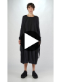 Rundholz Black Label - Asymmetrisches Popeline Kleid - 2253350904