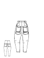 Rundholz Black Label - Elegante Tulpenform-Hose aus hochwertigem Material - 2253410106