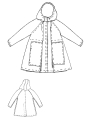 Rundholz Black Label - Ausgestellte Velour Jacke mit Kapuze - 2253421103