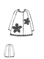 Rundholz Black Label - Oversize Strick Pullover mit Jaquard Blumen - 2253590702