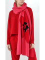 Rundholz Black Label - Strickschal mit Jaquard blume - 2253597704