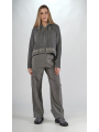 Rundholz Black Label - Short linen cardigan with padded nylon insert - 2253717102