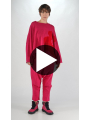 Rundholz Black Label - Kastenförmiger Leinen Strick Pullover mit Platziertem Flock Druck - 2253720702