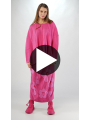 Rundholz Black Label - Oversize Sportloden Pullover mit Blumengeformten Saum - 2253890702
