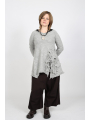 Rundholz Black Label -  A-Linien Pullover mit plastischen Blumen - 2253890705