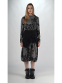Rundholz Black Label - Elegante Wollschärpe mit plastischen Blumenapplikationen - 2253893212