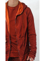 Rundholz - Tailored bicolor French terry jacket with hood - 2254271103