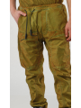 Rundholz - Schmale Bicolor Baumwollstretch Hose - 2254600104