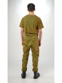Rundholz - Narrow bicolor stretch cotton trousers - 2254600104