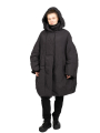 Rundholz DIP - DaunenMantel mit weiten Ärmeln und Kapuze Black - 2242001204