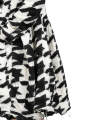 Rundholz - StrickMantel in Ballonform Hahnentritt gekochte Wolle Black Bone Jacquard - 2241687206