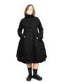 Rundholz - StrickMantel in Ballonform Hahnentritt gekochte Wolle Black Jacquard - 2241687206