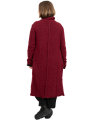 Pal Offner - Long Cardigan Bébé Alpaca Laine Merlot
