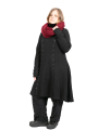 Rundholz - Robe en tricot avec double rangée de boutons patentés laine Black - 2241377005